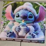 Poduszki 40x40 cm Stitch z butelką Lilo & Stitch