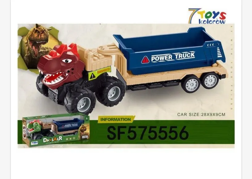 Zabawka Power Truck z dinozaurem 28x8 cm