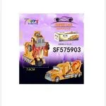 Zabawka Robot Truck Transformer Żółty 7.6 cm SF575903