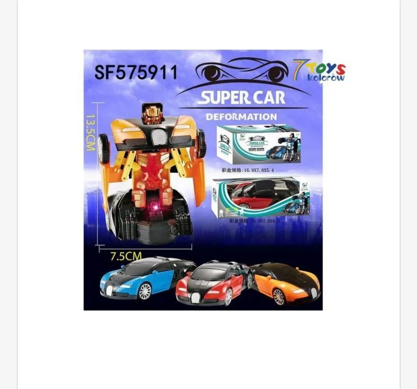 Zabawka Robot Super Car Transformujący 7,5 cm