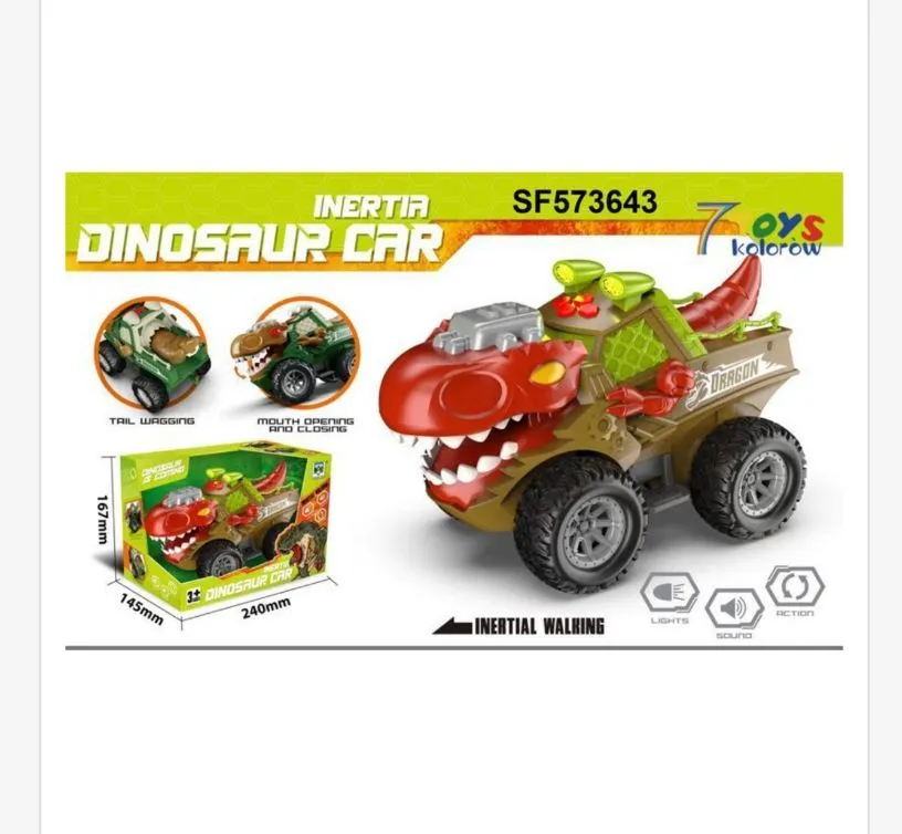 Zabawka Samochód Dinozaur Inerttia SF573643 7+