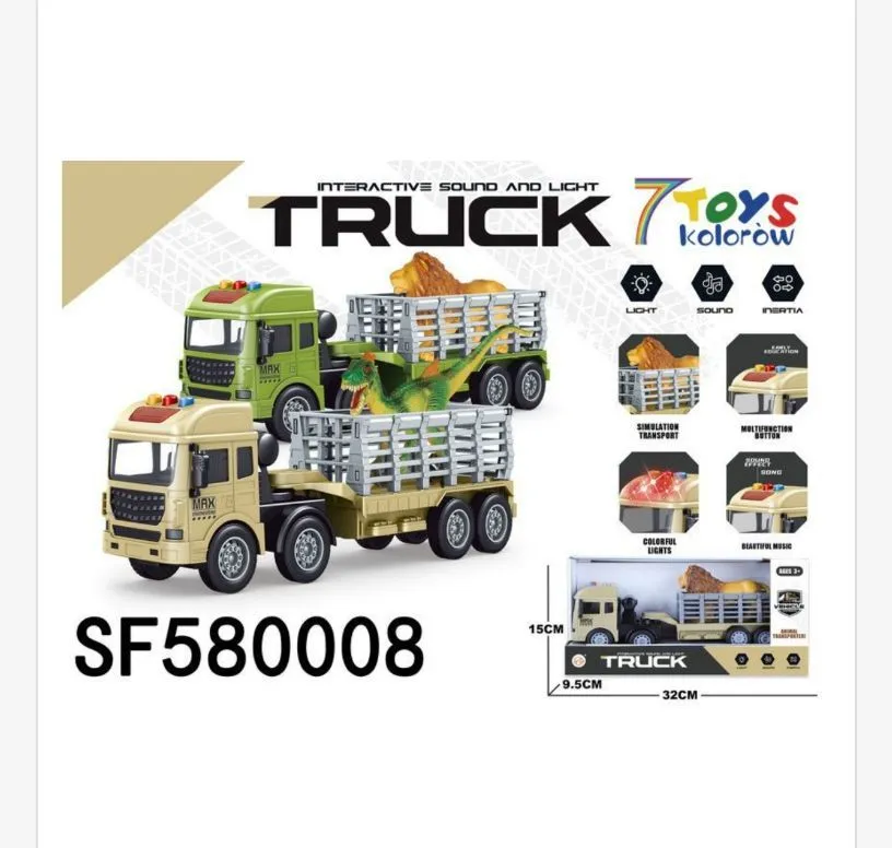 Zabawka Truck Transporter z światłem i dźwiękiem 15cm