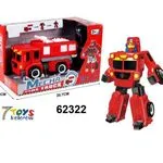Zabawka Mecha Truck Strażacki Robot DIY 20cm