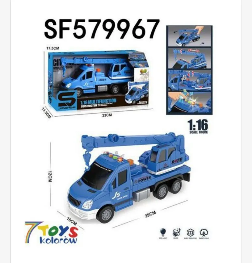 Zabawka Auto Żuraw Wyciągarka 1:16 SF579967