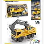 Truck Car Construction City Truck Ładowność 1:16 Żółty
