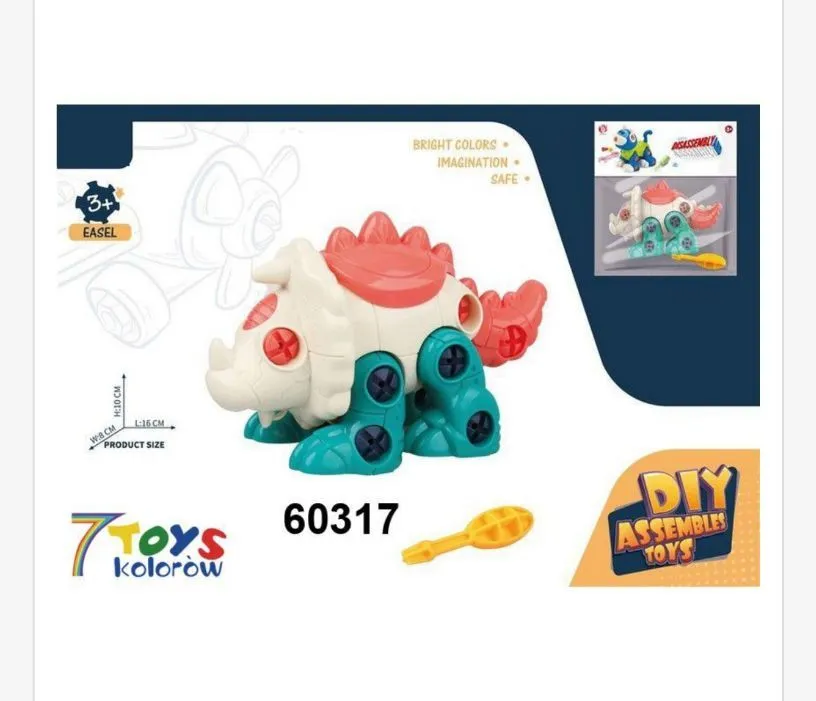 Zabawka do składania dinozaur Triceratops 60317