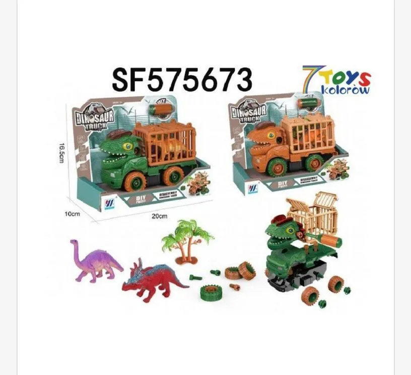 Zabawka Transporter Dinozaur DIY z akcesoriami SF575673