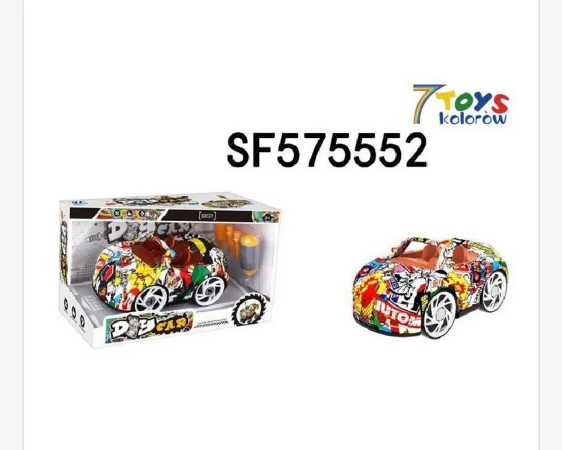 Zabawka Samochód DIY SF575552 kolorowy