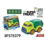 Zabawka Samochód Śmieciarka Super Truck zielona 12x21 cm