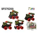Zestaw 4 zabawek samochodowych wojskowych SF575200