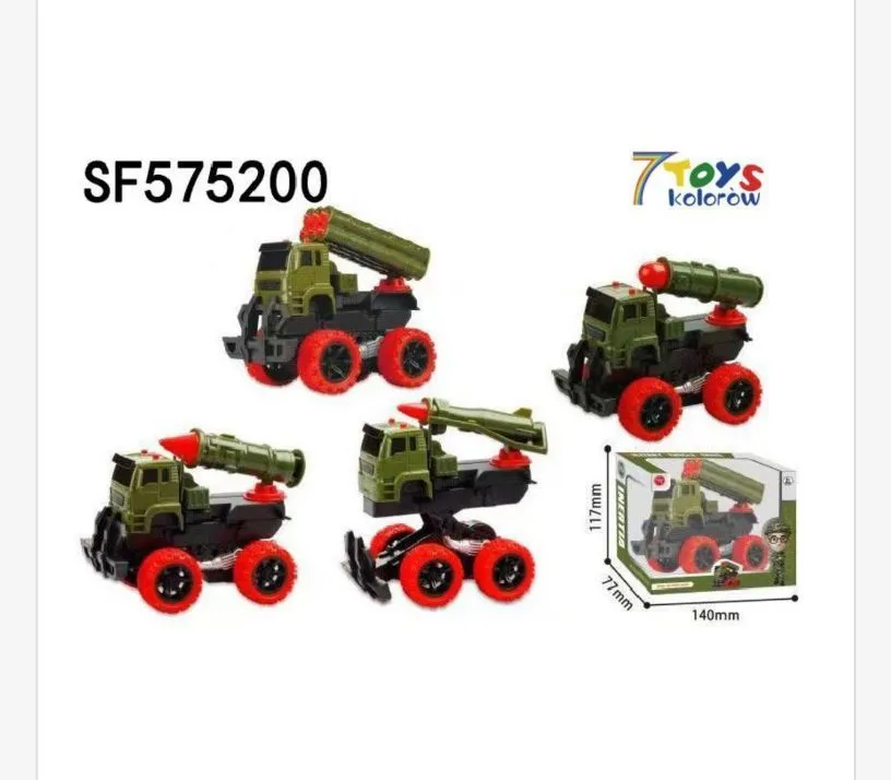 Zestaw 4 zabawek samochodowych wojskowych SF575200