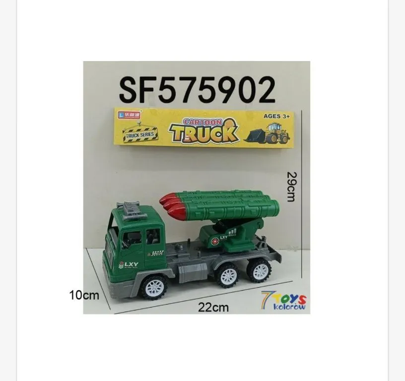 Zestaw Zabawkowy Truck SF575902 Zielony 10x22cm