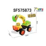 Żółto-zielony model koparki SF575873 33x28x14 cm