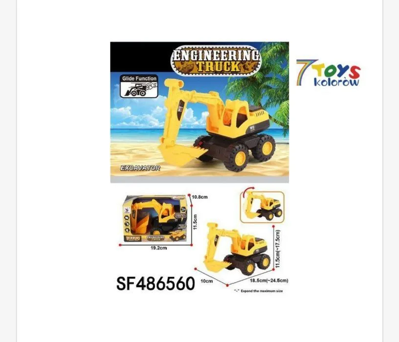 Zabawka Engineering Truck koparka 18x14x16 cm