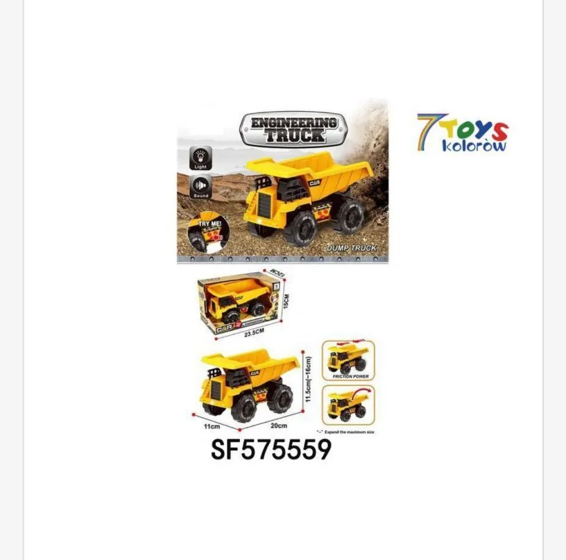 Zabawka Engineering Truck - ciężarówka wywrotka 7Toys