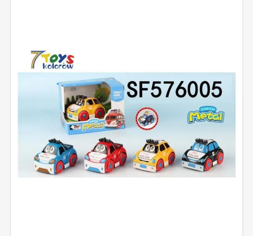 Zabawki Metalowe Samochody Policyjne 7Toys SF576005