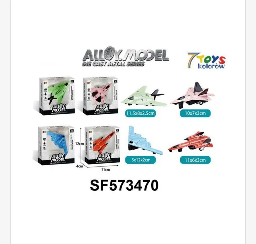 Modele samolotów Alloy Model Die Cast Metal Series