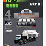 Zabawka model ciężarówki Die Cast 1:32 skala 4szt