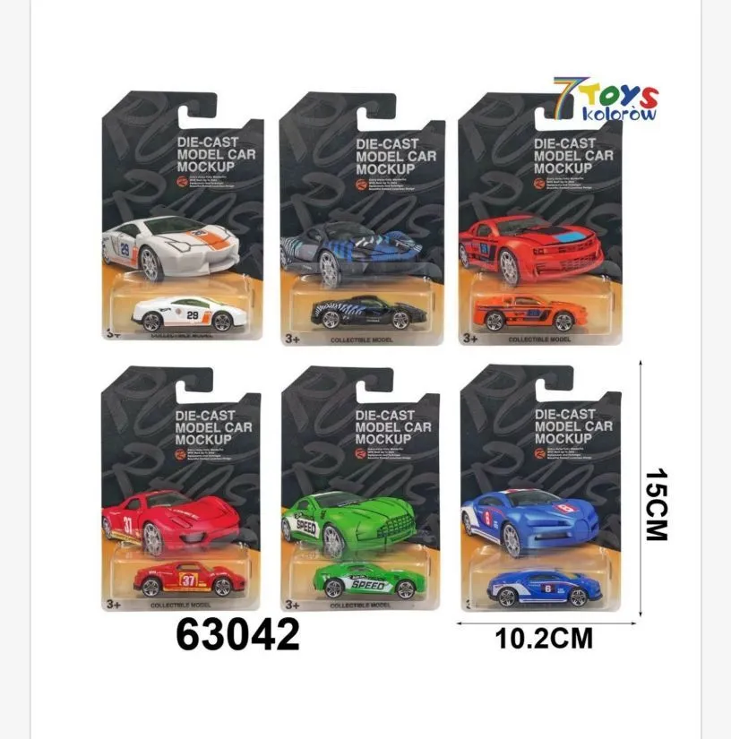Zabawki Die Cast Model Car 10.2cm x 15cm 6 szt