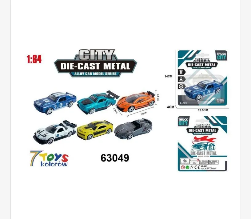 Zabawki Samochody City Die Cast Metal 1:64 63049
