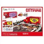 Zestaw Die Cast Car City Fire 16PCS 62814