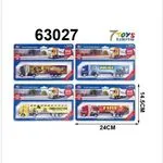 Zestaw 4 modeli samochodów ciężarowych Die Cast 24x15 cm