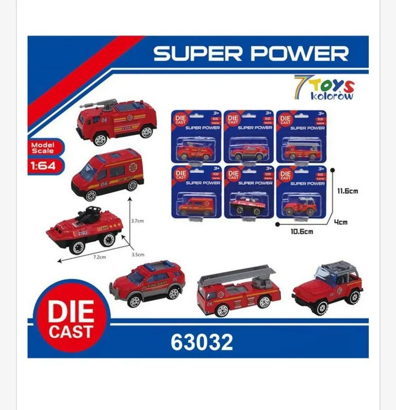 Zabawki Samochody Super Power Die Cast 63032