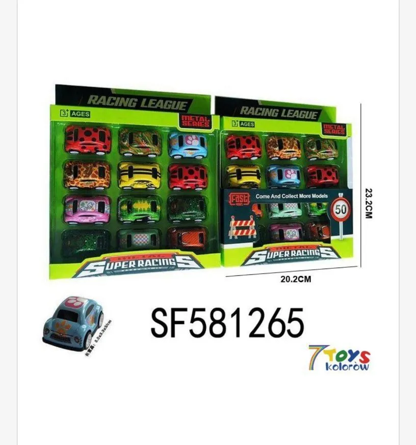 Zestaw Zabawki Racing League Super Racing 12 modeli