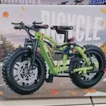 Klocki Bicycle 244PCS 13,50cm zielony rower High Speed