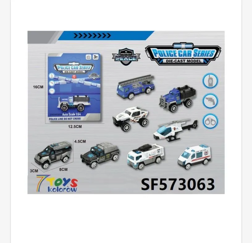 Zabawki Samochody Policyjne Police Car Series 16cm