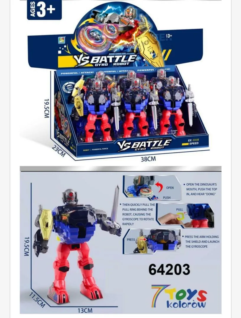 Zabawki Robot VS Battle 3+ 6 szt
