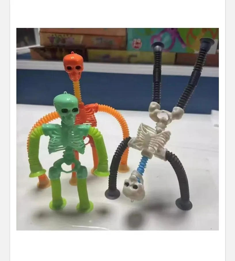 Świecące giętkie figurki szkieletów - mini zabawki