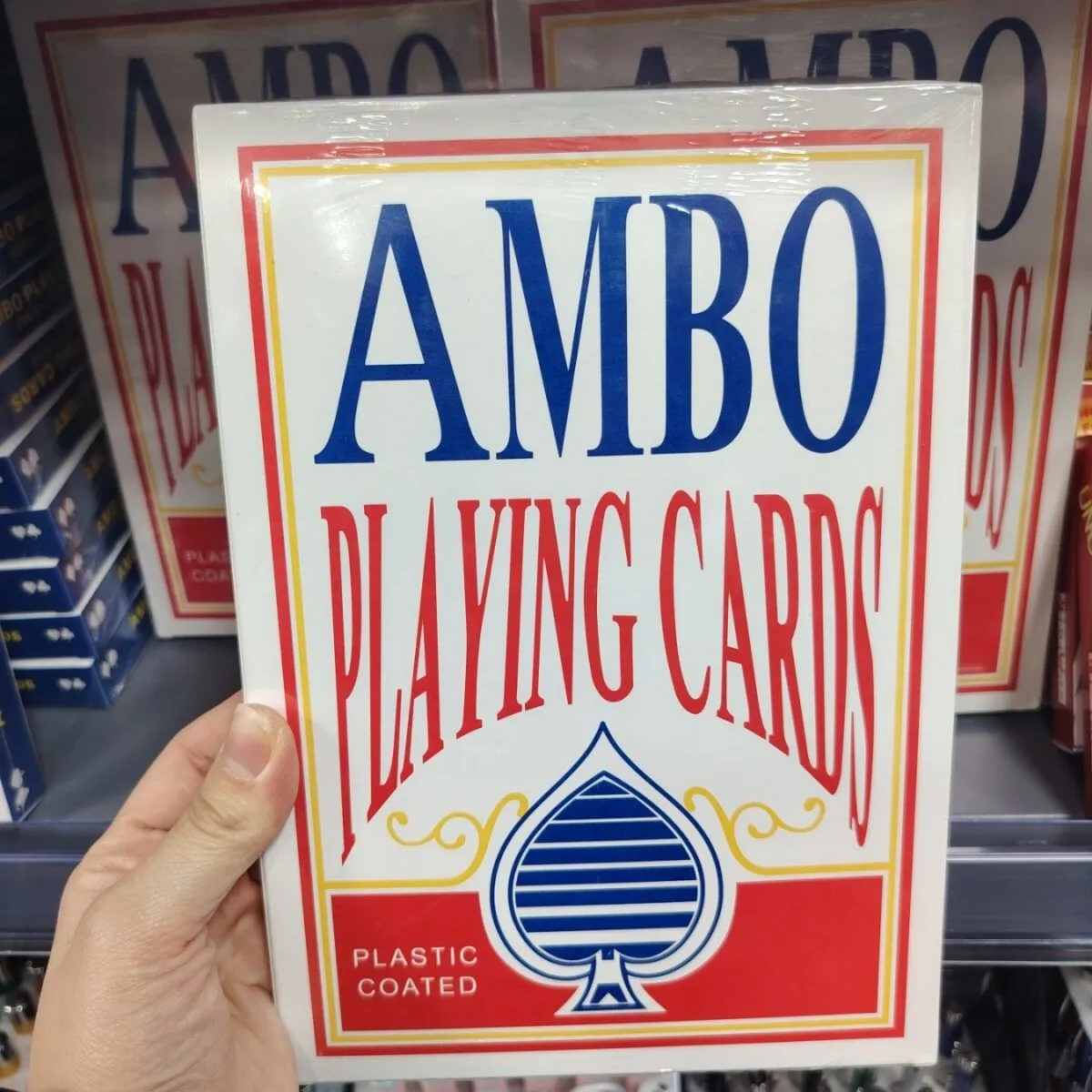 Zabawki AMBO Playing Cards Plastikowe Talia Kart
