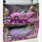 Zabawka Funny Super Car RC z lalką różowa i fioletowa