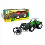 Zabawka traktor Farmer Car zielony z łyżką