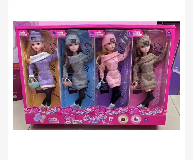 Zabawki Lalki Charm Girl 4 szt w opakowaniu