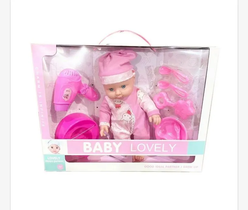 Zabawka Lalka Baby Lovely z akcesoriami