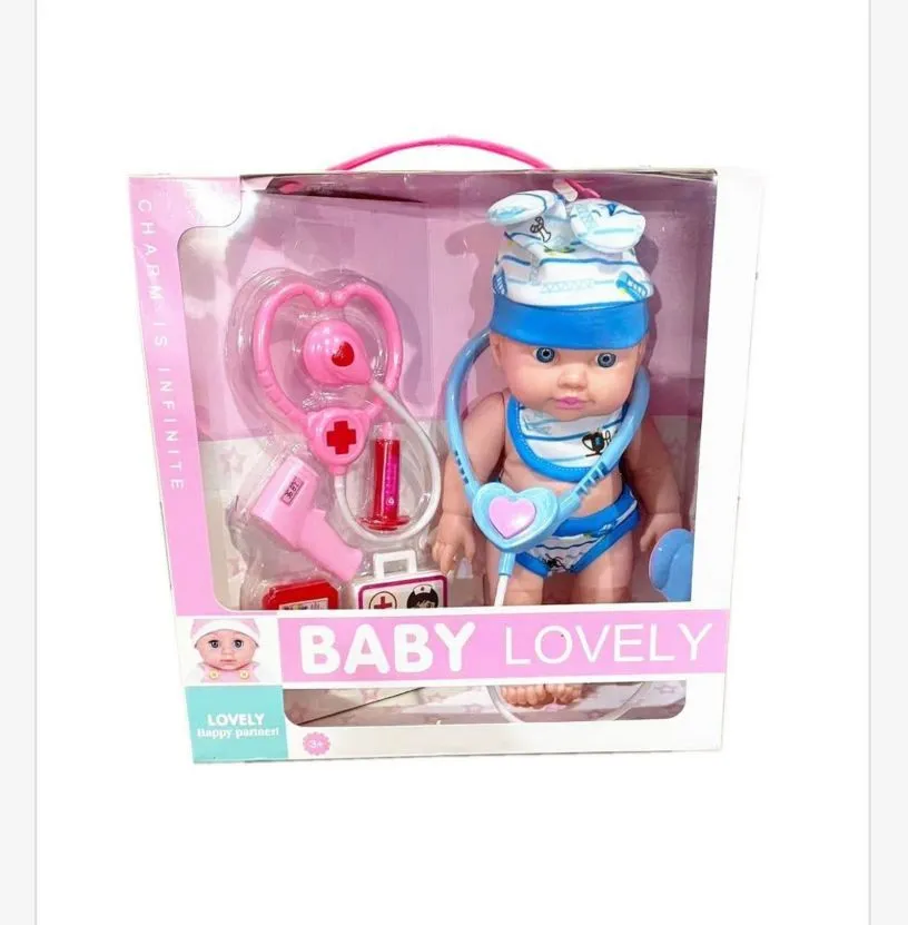 Zabawka Lalka Baby Lovely z akcesoriami medycznymi