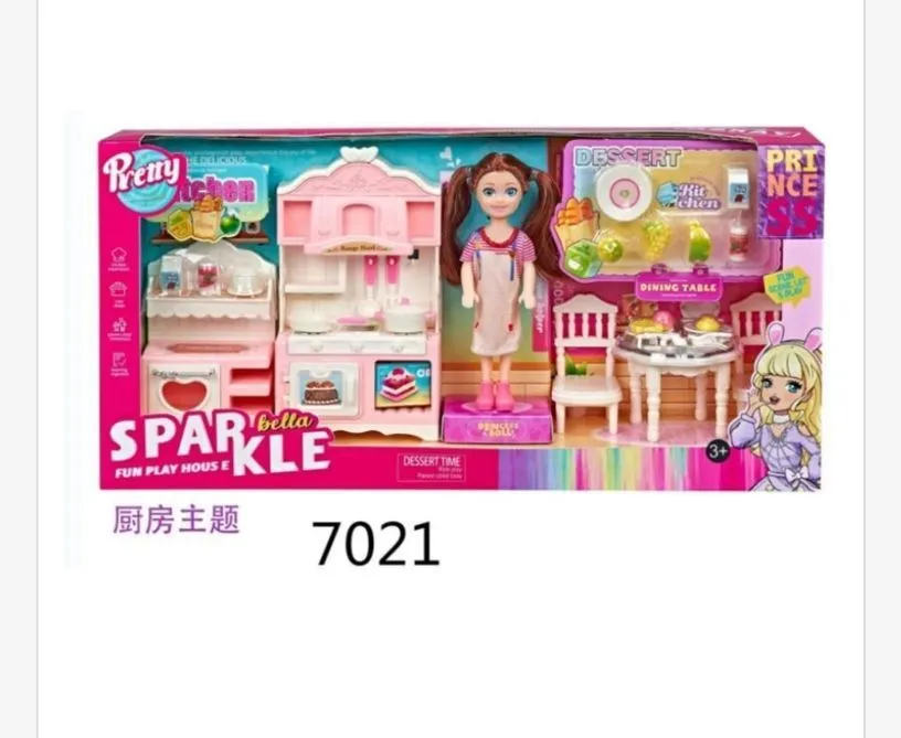 Zabawka Zestaw Lalka Sparkle Bella Dessert Time 7021