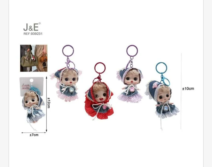 Brelok zabawka J&E figurka lalka 10cm REF 3021