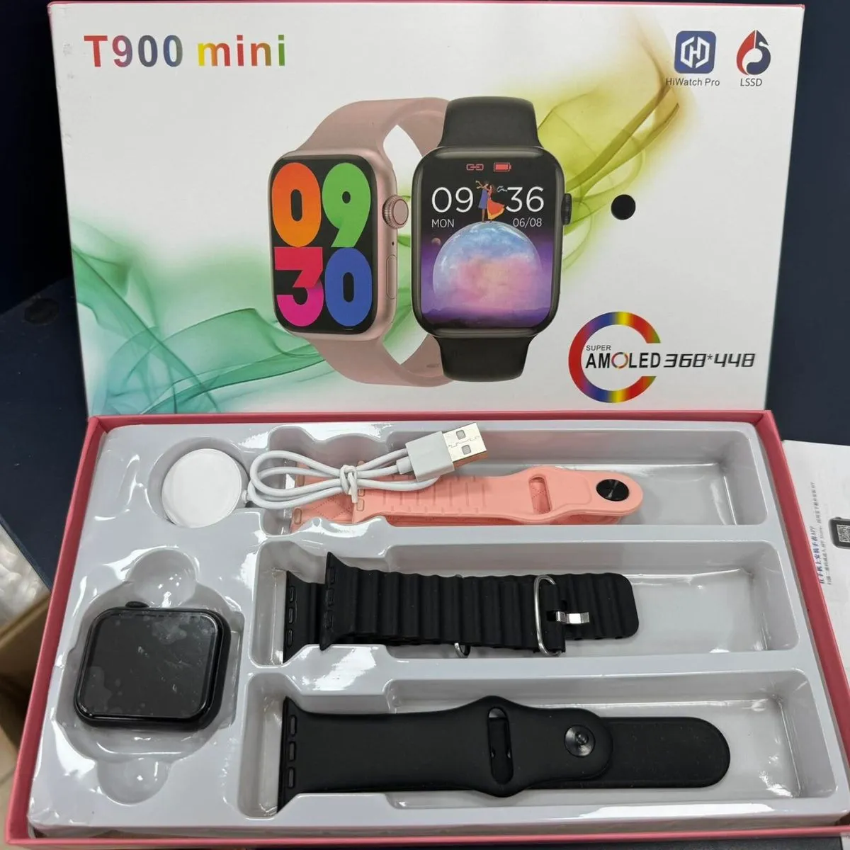 Zestaw Smartwatch T900 Mini AMOLED