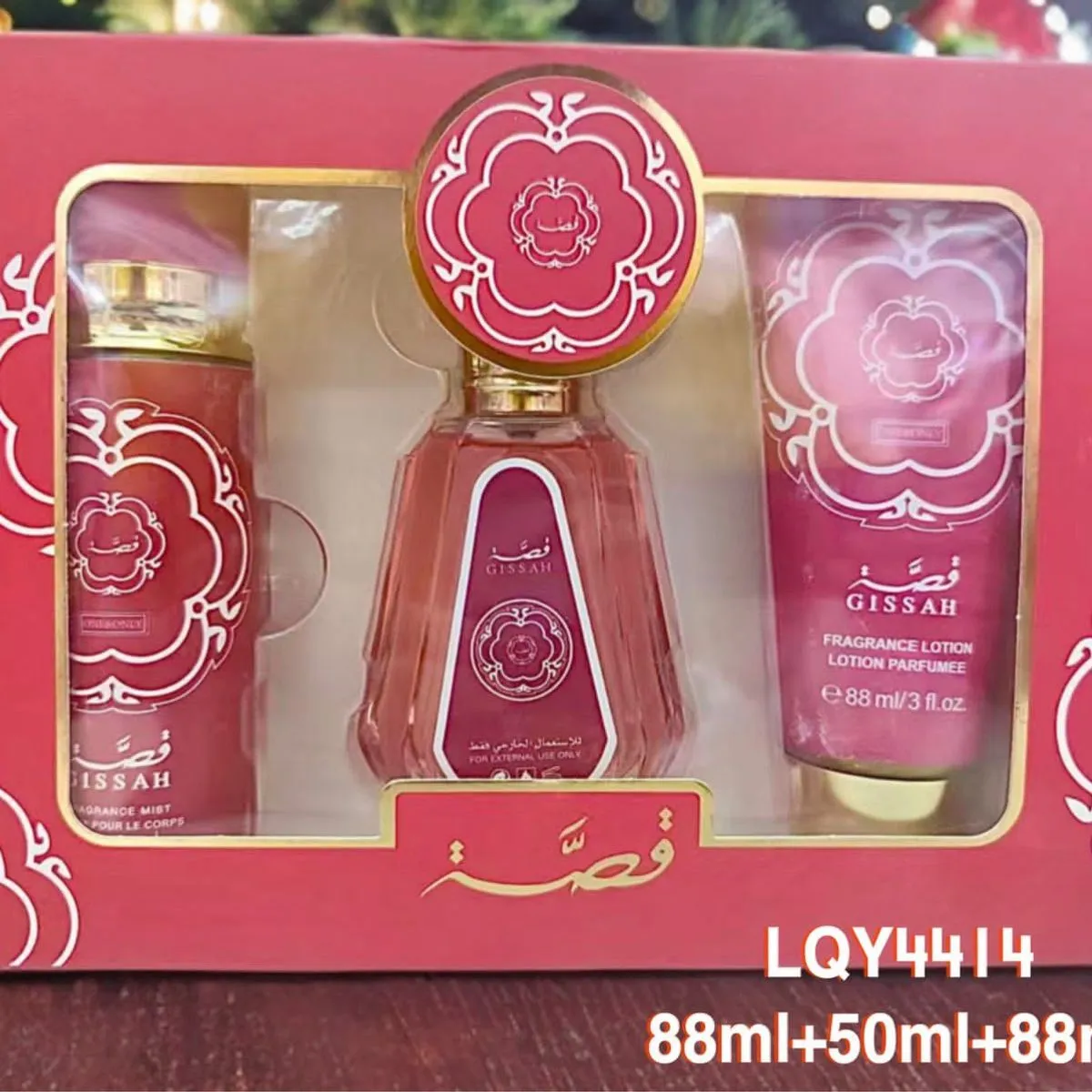 Zestaw Prezentowy Ghassan Lotion + Perfumy 88ml+50ml+88ml