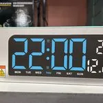 Zegar elektroniczny LED GH0707 niebieski wyświetlacz