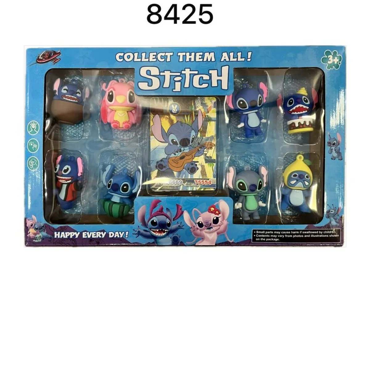 Zestaw gumowych figurek Stitch Collect Them All 8425