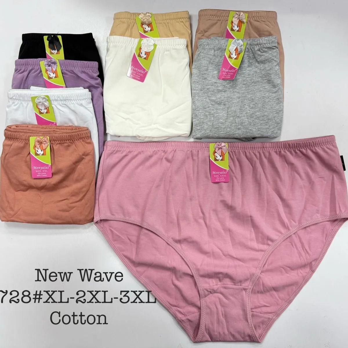 Majtki damskie New Wave bawełna XL-5XL