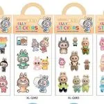 Zabawki Naklejki Labubu JELLY STICKERS XL 12 szt/opak.