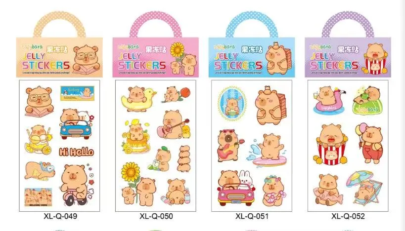 Zabawki Naklejki Kapibara XL-Q049 XL-Q050 XL-Q051 XL-Q052