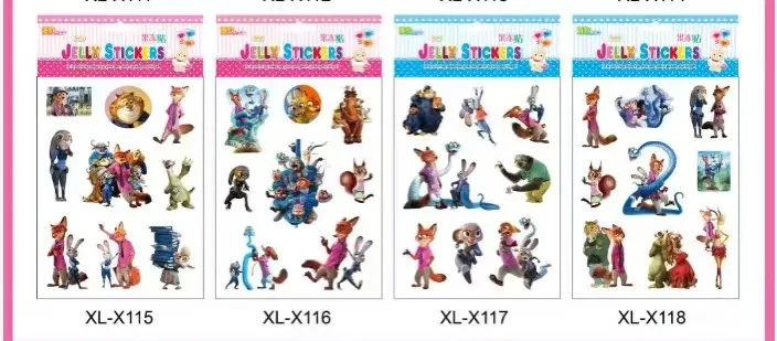 Zabawki Naklejki Zootopia XL-115 XL-116 XL-117 XL-118