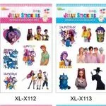 Zabawki Naklejki Kpop Jelly Stickers XL-111 do XL-114