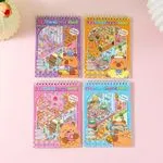 Zestaw 4 Mini World Scenic Book naklejki 3D kapibara